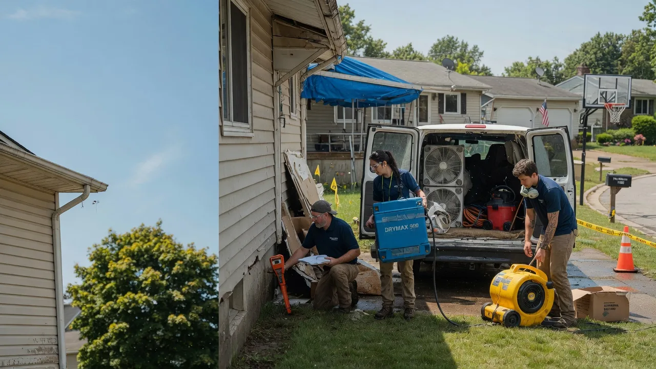 Ceiling Leak Cleanup in Elwood, IL near me